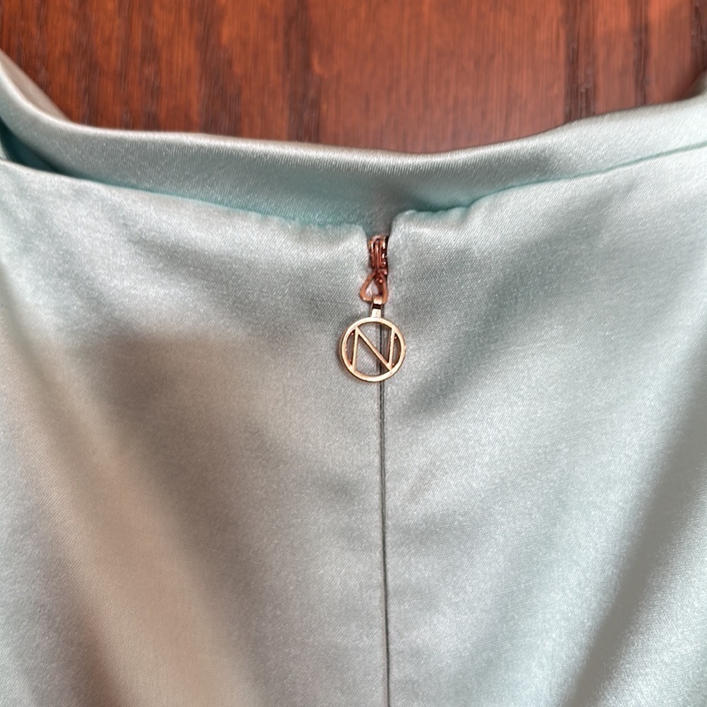 Nookie Dream Draped Gown in Mint Sz Medium. NWT - Picture 15 of 15